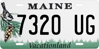 ME license plate 7320UG