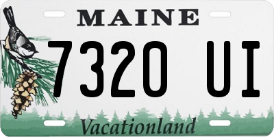 ME license plate 7320UI