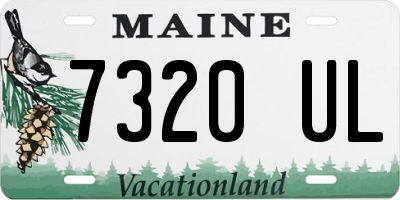 ME license plate 7320UL