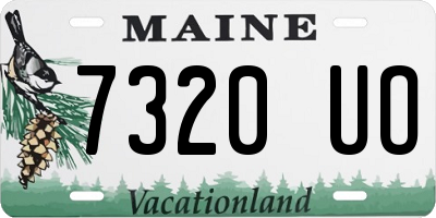 ME license plate 7320UO