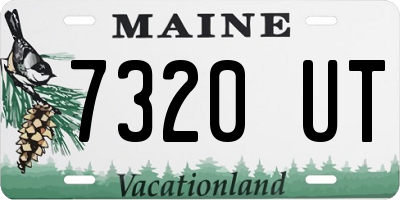 ME license plate 7320UT