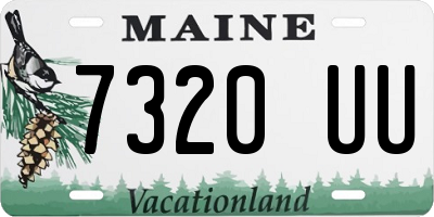 ME license plate 7320UU