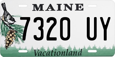 ME license plate 7320UY