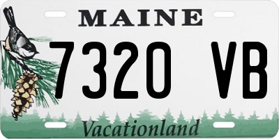 ME license plate 7320VB