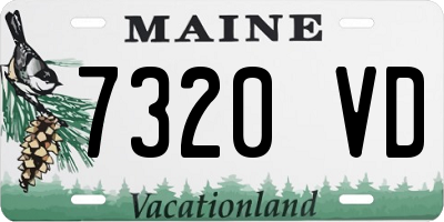 ME license plate 7320VD