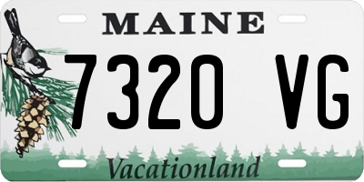 ME license plate 7320VG