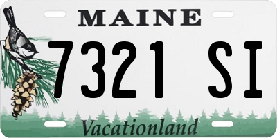 ME license plate 7321SI