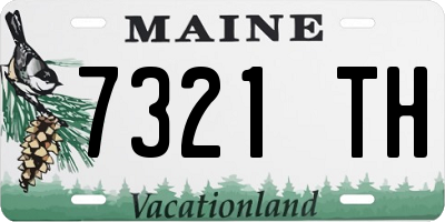 ME license plate 7321TH