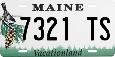 ME license plate 7321TS