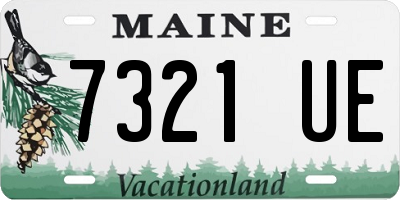 ME license plate 7321UE