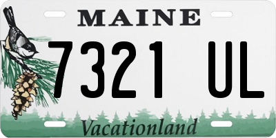 ME license plate 7321UL