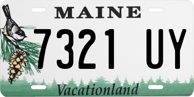 ME license plate 7321UY