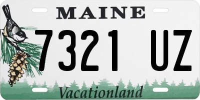 ME license plate 7321UZ