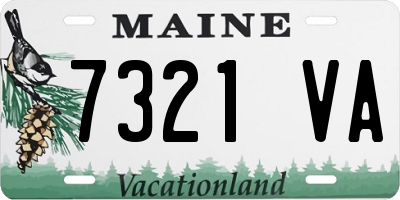 ME license plate 7321VA