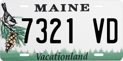 ME license plate 7321VD