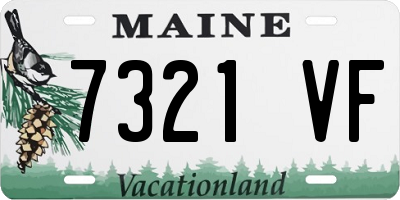 ME license plate 7321VF