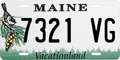 ME license plate 7321VG