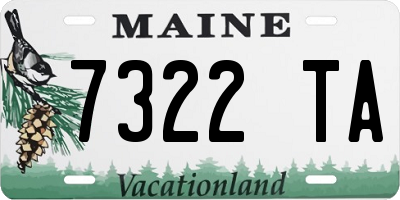 ME license plate 7322TA