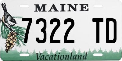 ME license plate 7322TD