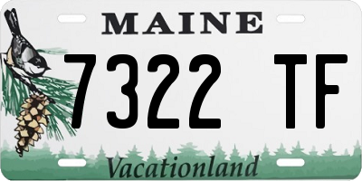 ME license plate 7322TF