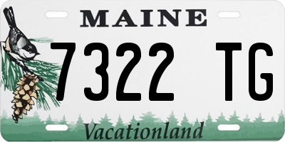 ME license plate 7322TG