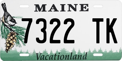 ME license plate 7322TK