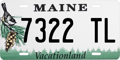 ME license plate 7322TL