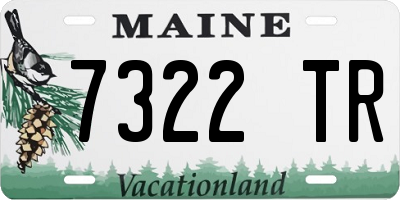 ME license plate 7322TR