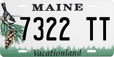 ME license plate 7322TT