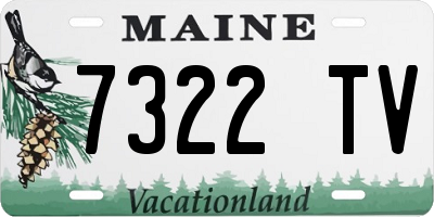 ME license plate 7322TV
