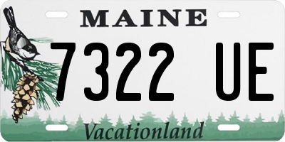 ME license plate 7322UE