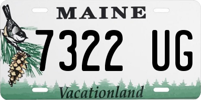 ME license plate 7322UG