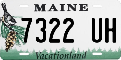 ME license plate 7322UH