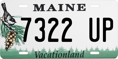 ME license plate 7322UP