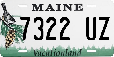 ME license plate 7322UZ