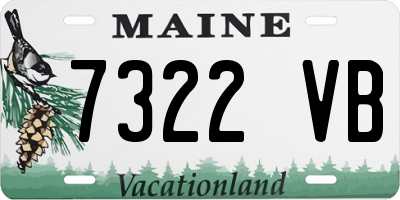 ME license plate 7322VB