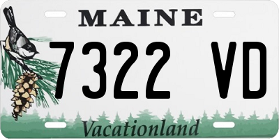 ME license plate 7322VD