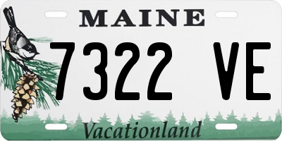 ME license plate 7322VE