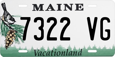 ME license plate 7322VG