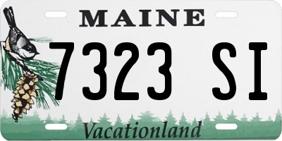 ME license plate 7323SI