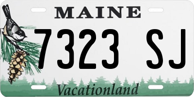 ME license plate 7323SJ