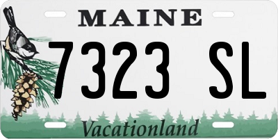 ME license plate 7323SL