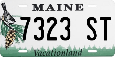 ME license plate 7323ST