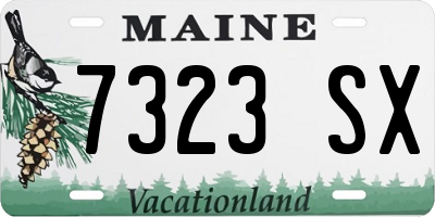 ME license plate 7323SX