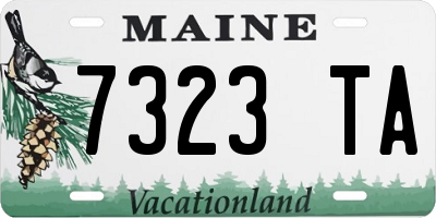 ME license plate 7323TA