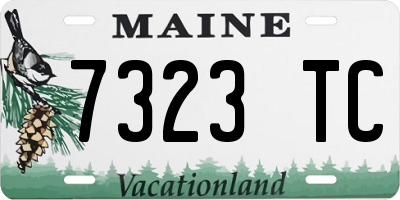 ME license plate 7323TC