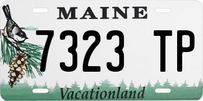 ME license plate 7323TP
