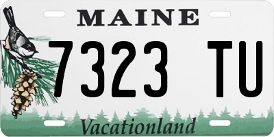 ME license plate 7323TU