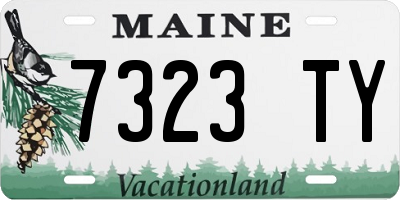 ME license plate 7323TY