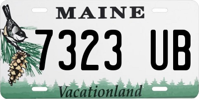 ME license plate 7323UB
